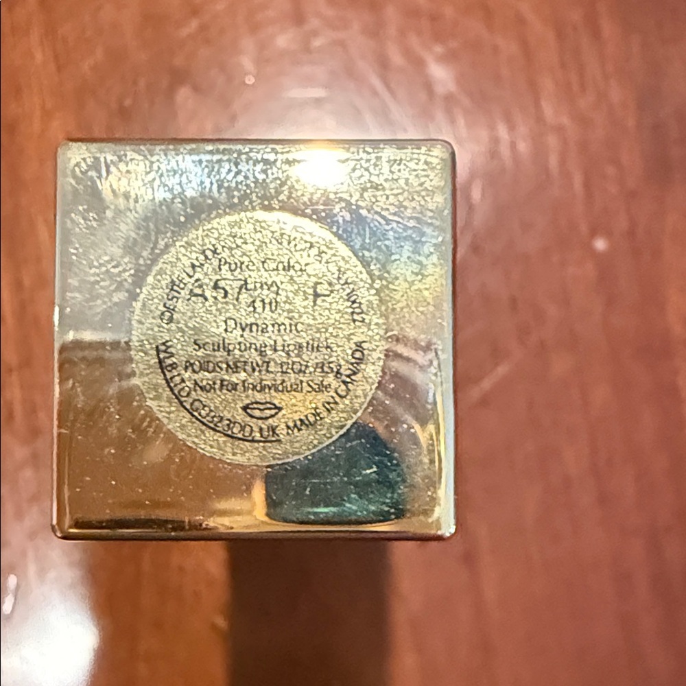 Estee Lauder Pink Lipstick with Gold Case - Picture 3 of 3